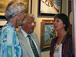 Ruth Baker Walton at The Twasi Exhibition 1997 with Johnny Morris and the Lady Mayoress